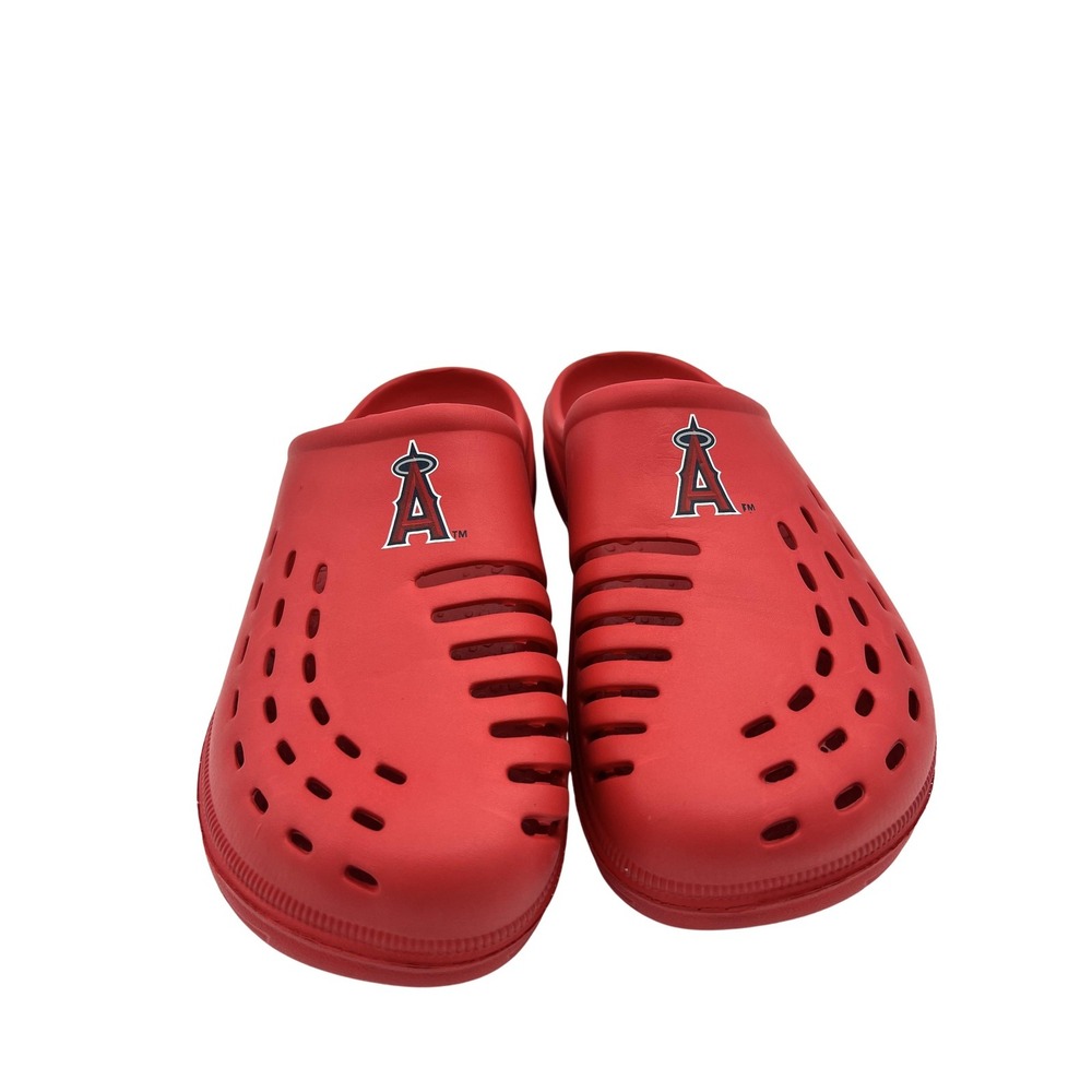 Los Angeles Angels Shoes Mens XL Size 13-14 FOCO Slip On EVA Clogs MLB Sandals